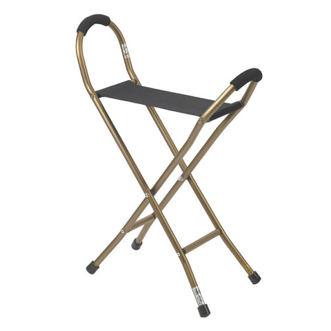 Drive Medical Folding Lightweight Cane with Sling Style Seat