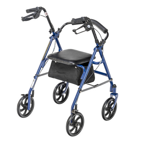 Durable 4 Wheel Rollator with 7.5" Casters